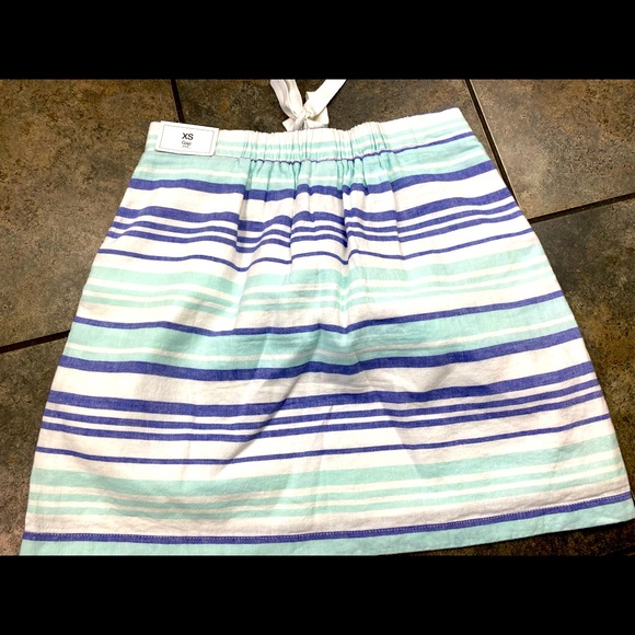 NEW Gap Striped Linen Pull On Skirt Size XS - Picture 3 of 6